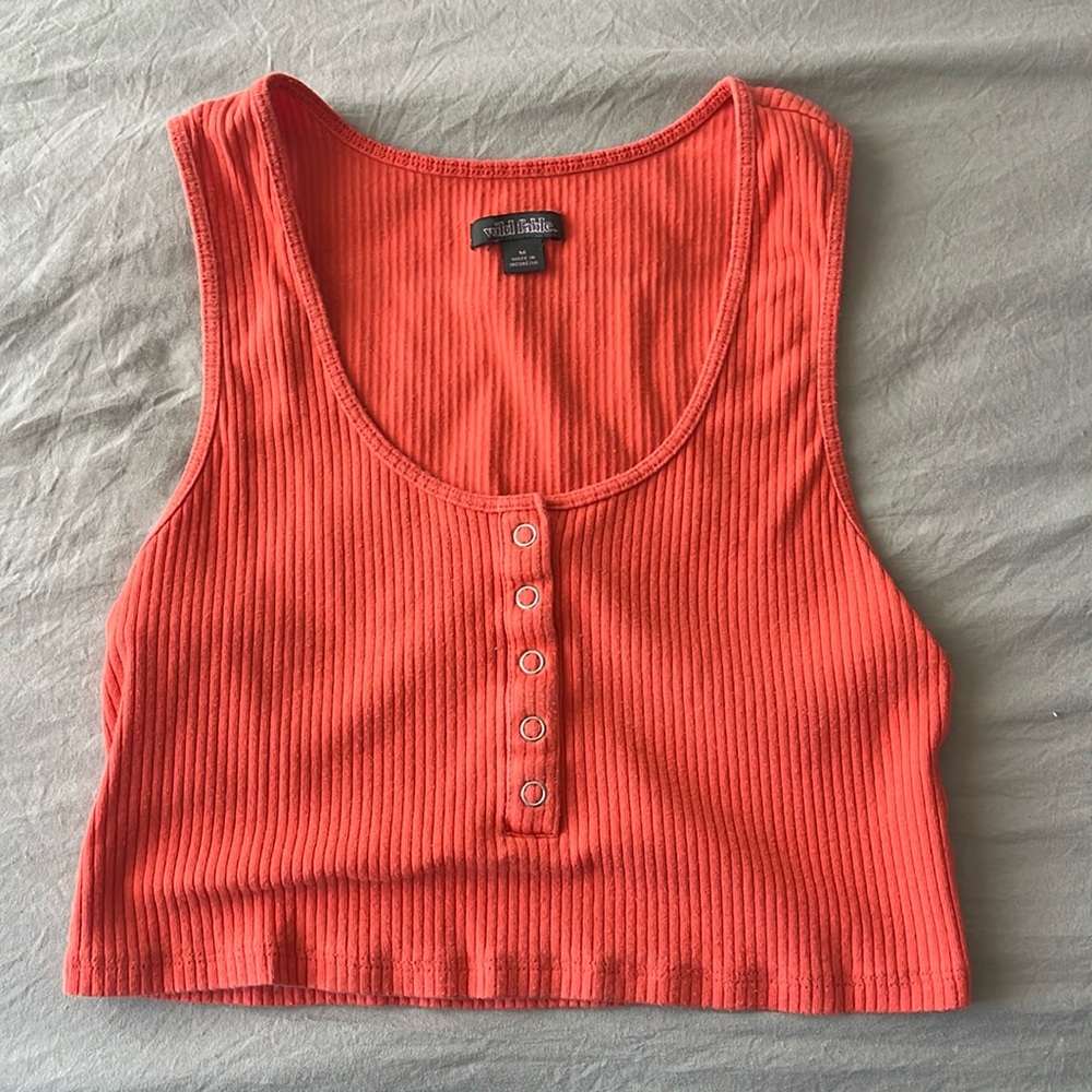 Orange Cropped tank